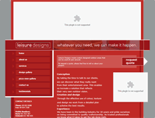 Tablet Screenshot of leisuredesigns.co.nz